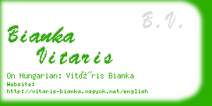 bianka vitaris business card